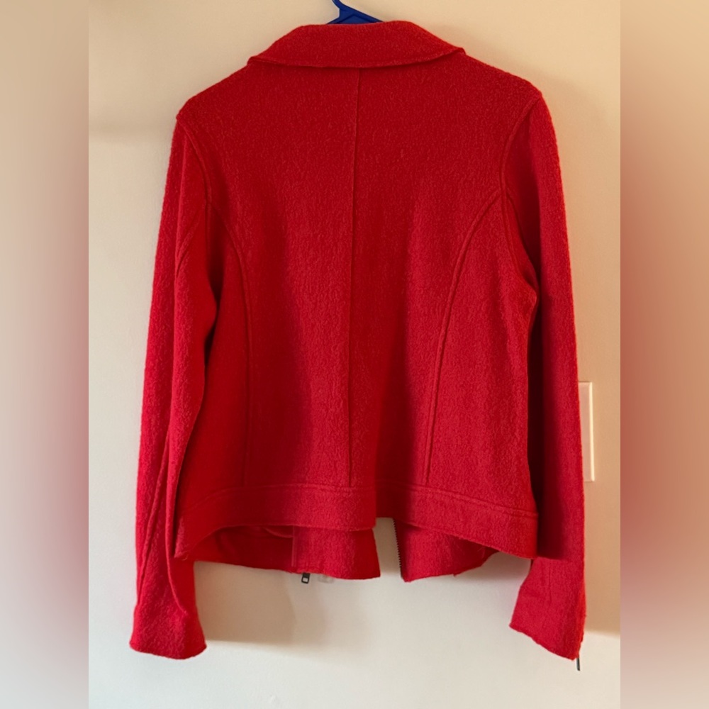 {Tahari}-Size: M-Wool Blend Biker Jacket - Picture 2 of 4